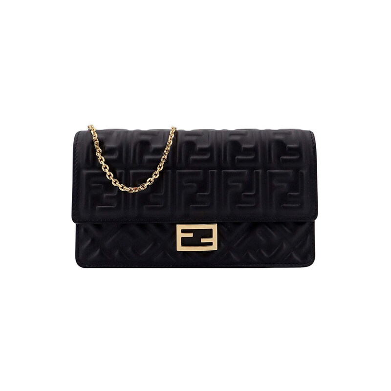 펜디 26SS FF 로고 바게트 체인 월렛 숄더크로스백 블랙 8M0498 AAJD F0KUR - Fendi