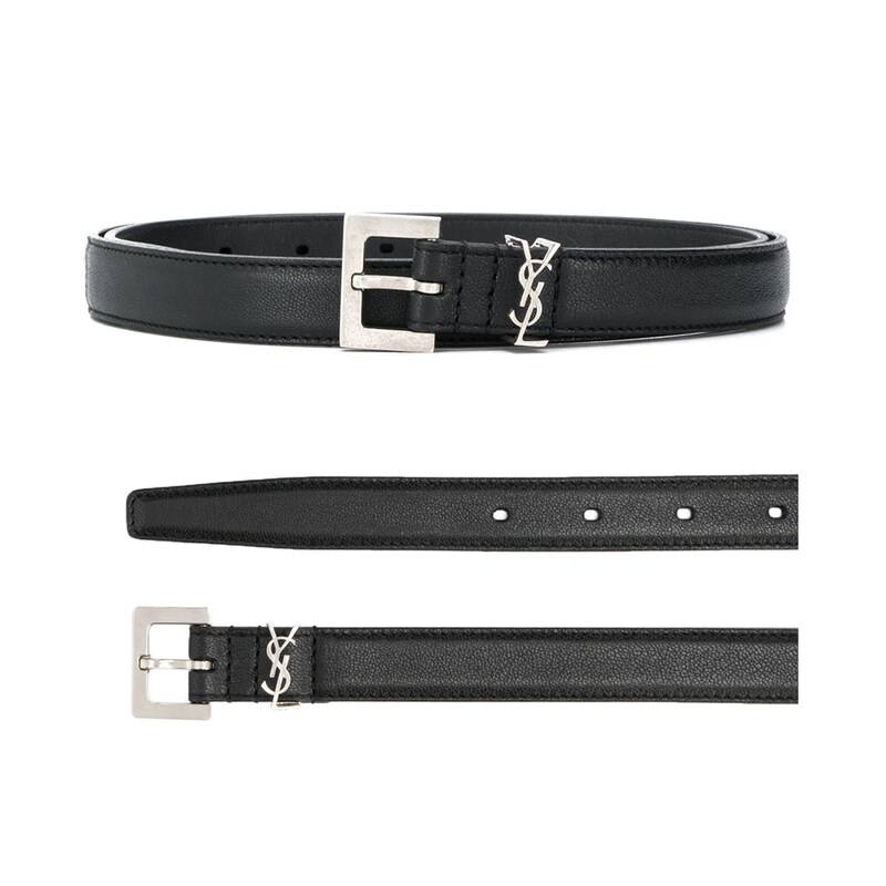 생로랑 26SS 모노그램 시그니처 로고 벨트 블랙 612616 BRM0E 1000 - Saint Laurent