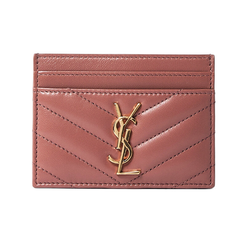 생로랑 25FW 카산드라 마틀라세 카드지갑 베얼리핑크 423291 AAA44 5922 - Saint Laurent