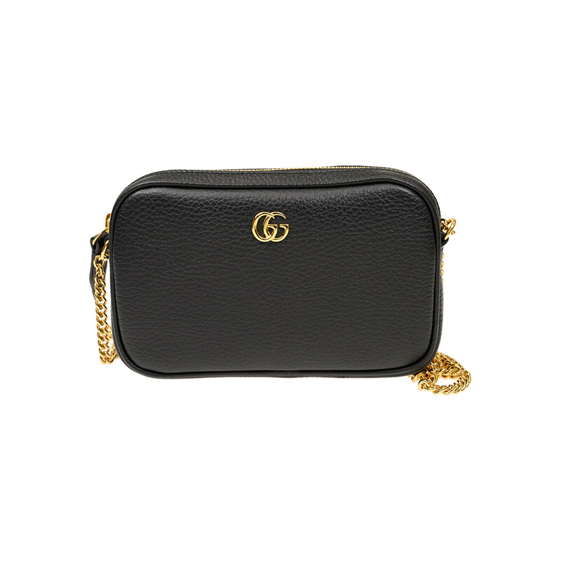 구찌 26SS GG 마몬트 미니 체인 숄더백 블랙 772759 CAO0G 1000 - Gucci