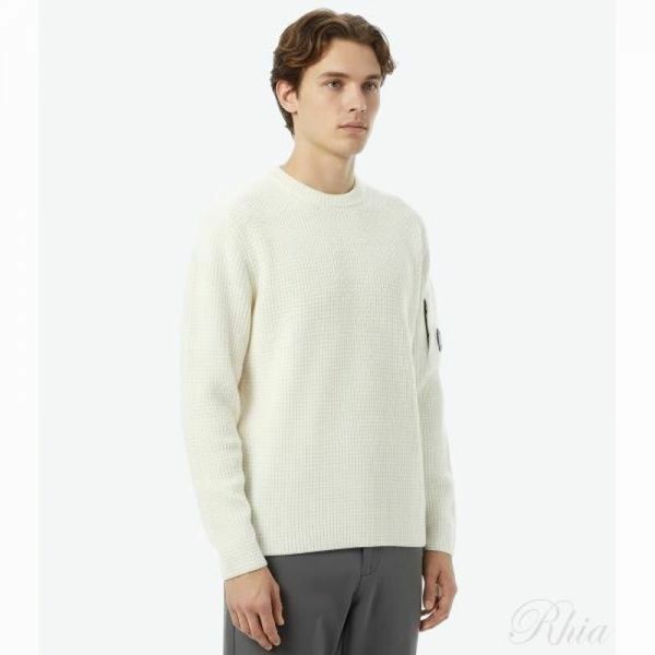 CP컴퍼니 램스울 GRS 크루넥 렌즈 스웨터 19CMKN129A 110149A 103 - CP company