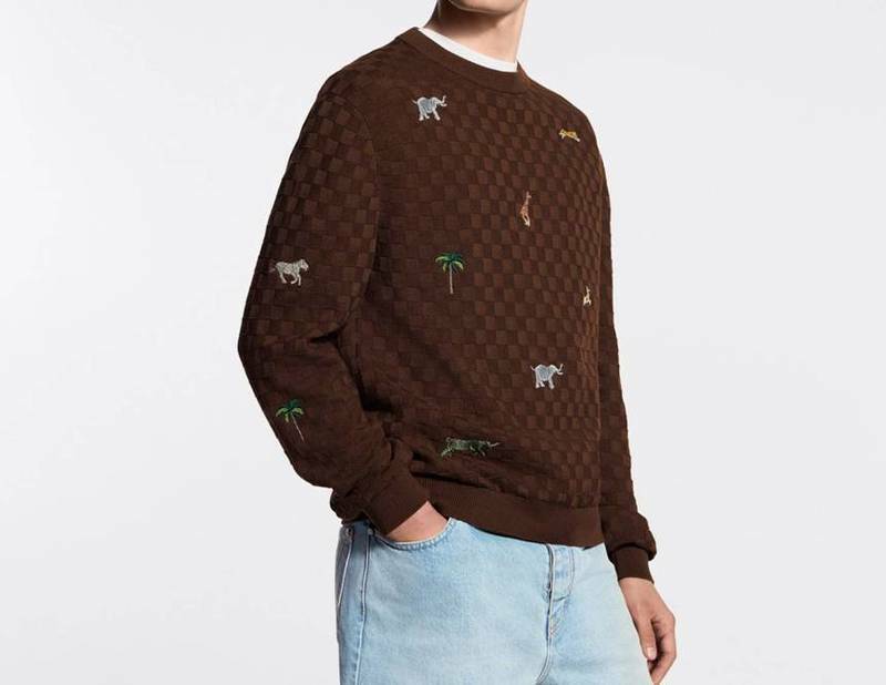 [국내백화점] 루이비통 남자 다즐링 브라운 맨투맨 티서츠 L1AJTYF - Louis Vuitton