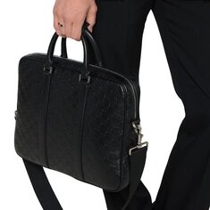 [비엔비명품관] GUCCI 구찌 남성 엠블럼 라지 브리프케이스 서류 가방 썸네일 3