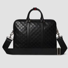 [비엔비명품관] GUCCI 구찌 남성 엠블럼 라지 브리프케이스 서류 가방 썸네일 1