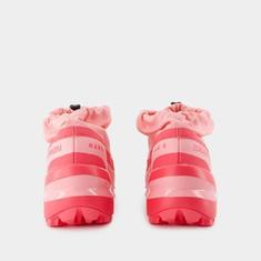 MM6 메종마르지엘라 뮬 슬리퍼 S66WS0103P7011HA455 FLAMINGO PINK ROUGE RED BLACK DOM 썸네일 3
