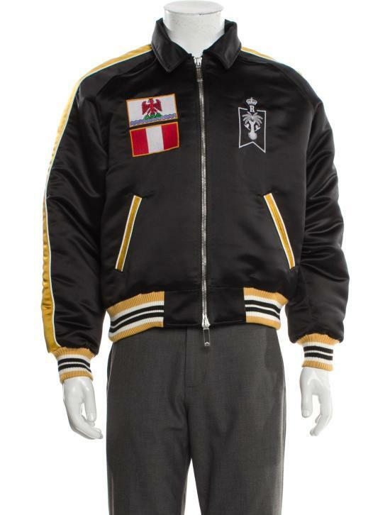 루드 봄버 자켓 RDEM241PRJK014BK BLACK MUSTARD DOM - Rhude