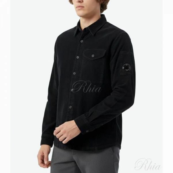 CP컴퍼니 코듀로이 렌즈 롱슬리브 버튼 셔츠 19CMSH071A 006410O 999 - CP company