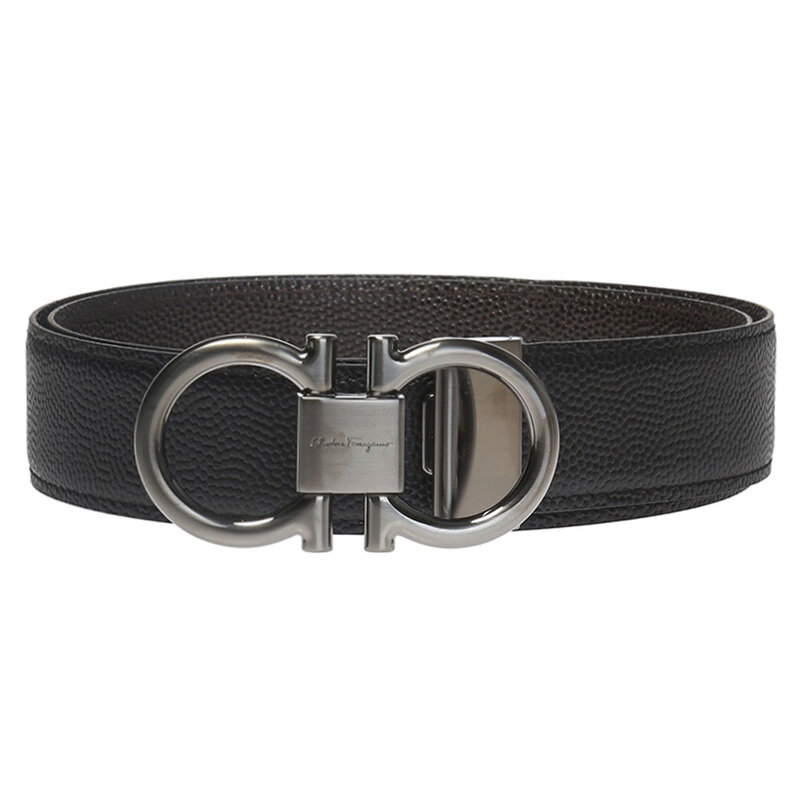 페라가모 26SS 더블 간치니 양면 벨트 블랙브라운 67-9938 0698949 - Salvatore Ferragamo