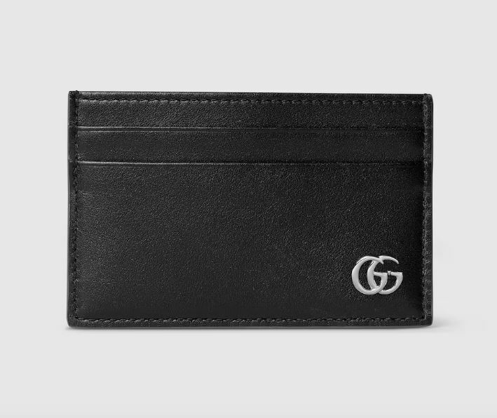[배송] 구찌 가죽 GG 마몽트 카드케이스 지갑 월렛 블랙 835049 AAE07 1000 - Gucci