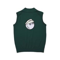 [밀라코/국내발송] 말본골프 변형에리 니트 카라 베스트 GREEN M5222PKV32GRN 썸네일 1