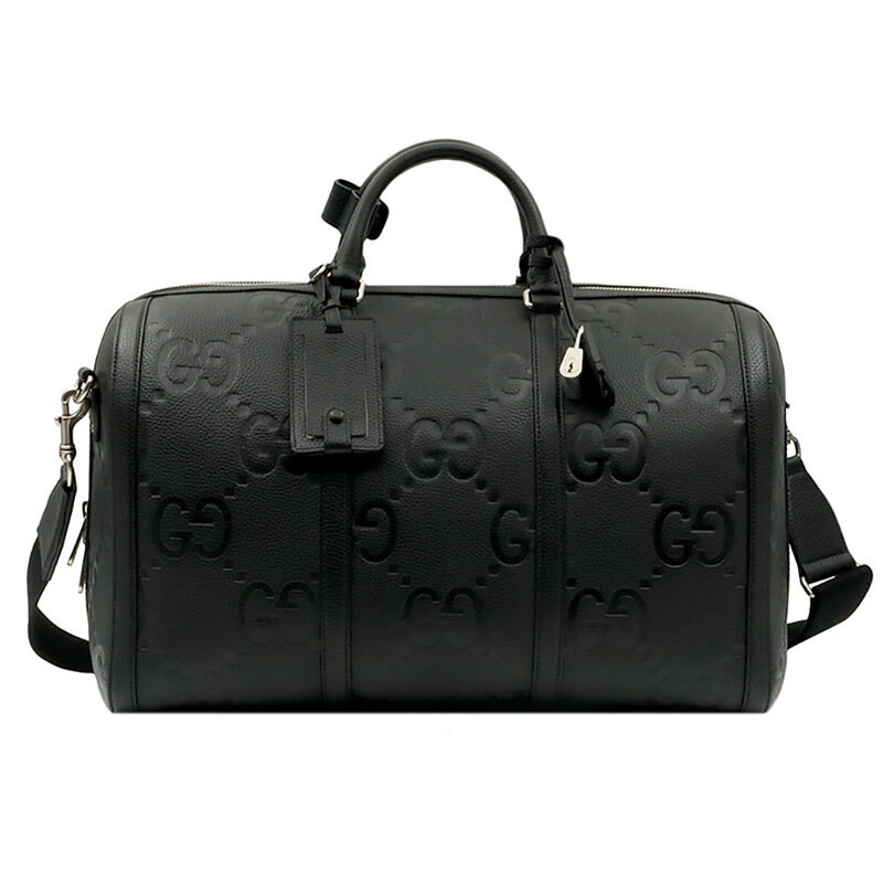 구찌 블랙 점보 GG 레더 스몰 더플 2WAY / 725282 - Gucci