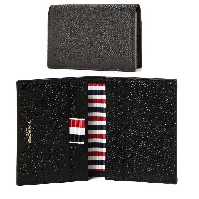 톰브라운 페블 레더 더블 카드지갑 MAW021L 00198 001 - Thom Browne