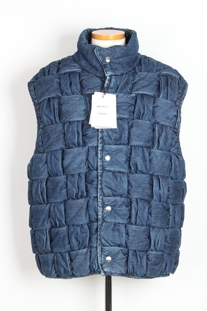 보테가베네타 인트레치아토 데님 조끼 L(105) - Bottega Veneta