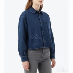 아페쎄 버튼 프론트 체스트 데님 셔츠 COHET F02895 IAL 포켓 썸네일 1