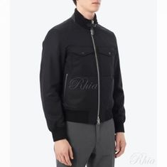톰포드 코튼 실크 트윌 봄버 자켓 OBS049 FMC170S25 LB999 썸네일 1