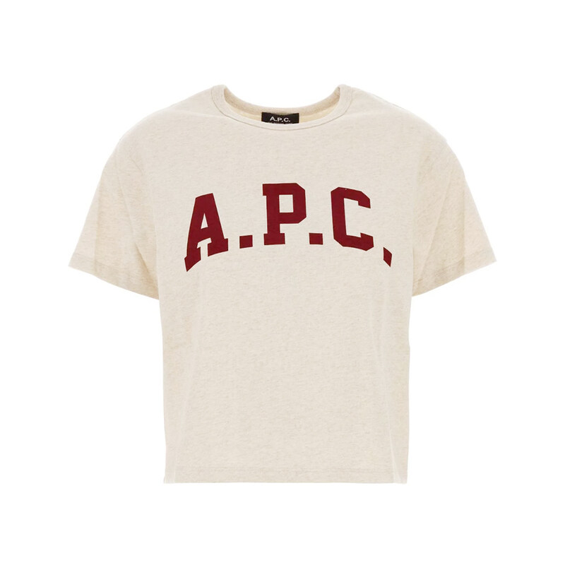 26SS 마가렛 MARGARET 로고 티셔츠 아이보리 COHBQ F26554 APG - A.P.C.