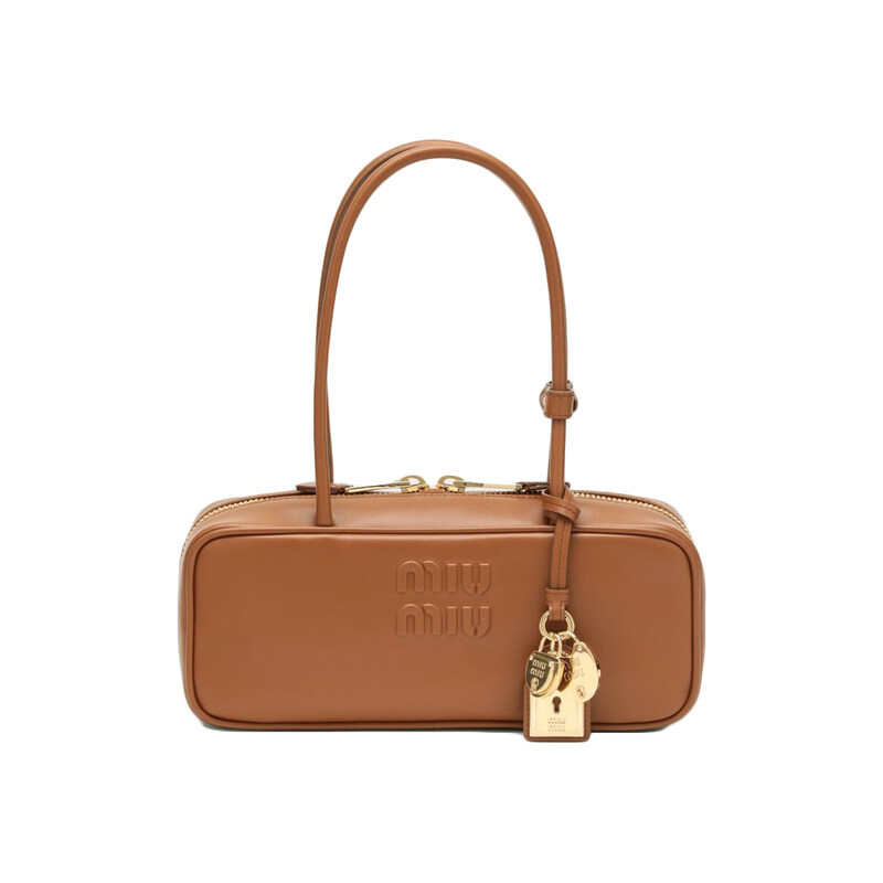 26SS 엠보 로고 레더 스몰 보백 코냑 5BB173 2CRW F0046 - Miu Miu