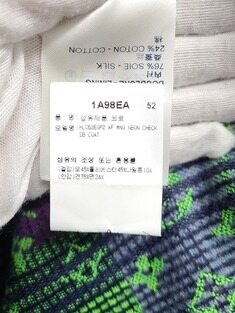 [중고명품/루이스잇] 52 / 루이비통 X 버질아블로 모노그램 네온 체크 코트 썸네일 4