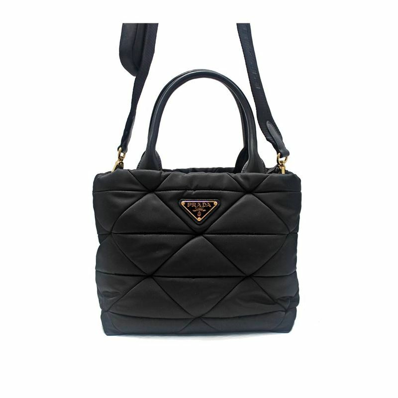 프라다 블랙 리나일론 여성 숄더백 R - 1BG373 RDJN F0632 B9M - Prada