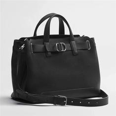 디올  Dior Normandie 스몰 토트백 블랙 그레인 1LLME216MAL_H00N 썸네일 1