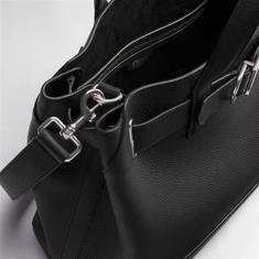 디올  Dior Normandie 스몰 토트백 블랙 그레인 1LLME216MAL_H00N 썸네일 2