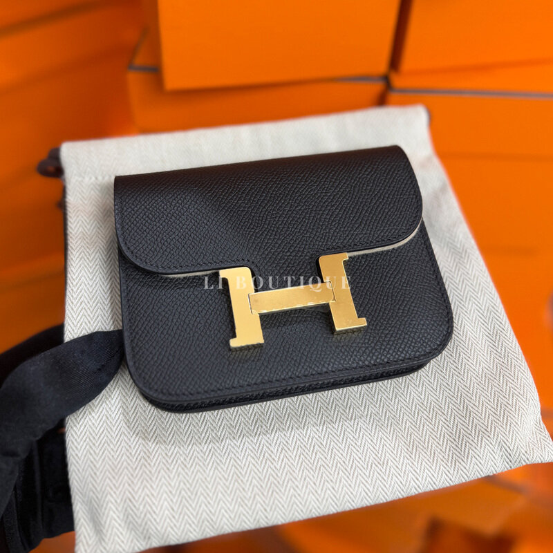 에르메스 콘스탄스 지갑 slim epsom noir  - Hermes