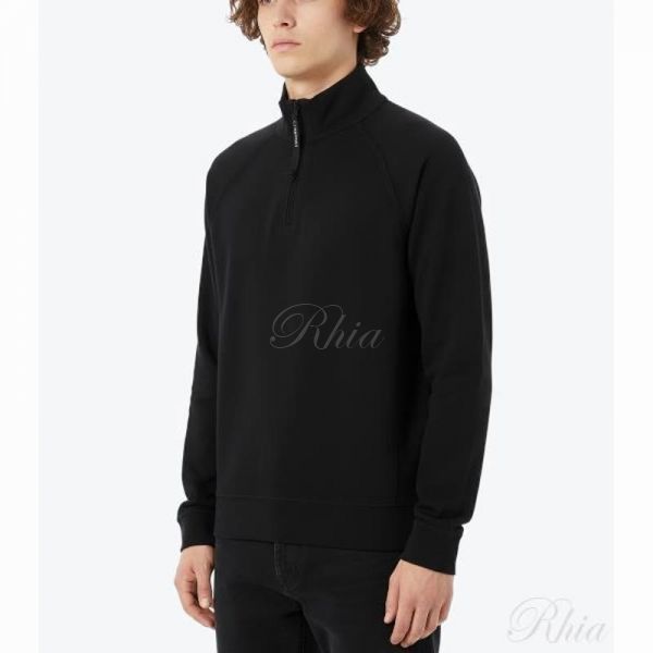CP컴퍼니 라이트 플리스 폴로 스웨트셔츠 17CMSS071A 002246G 999 - CP company