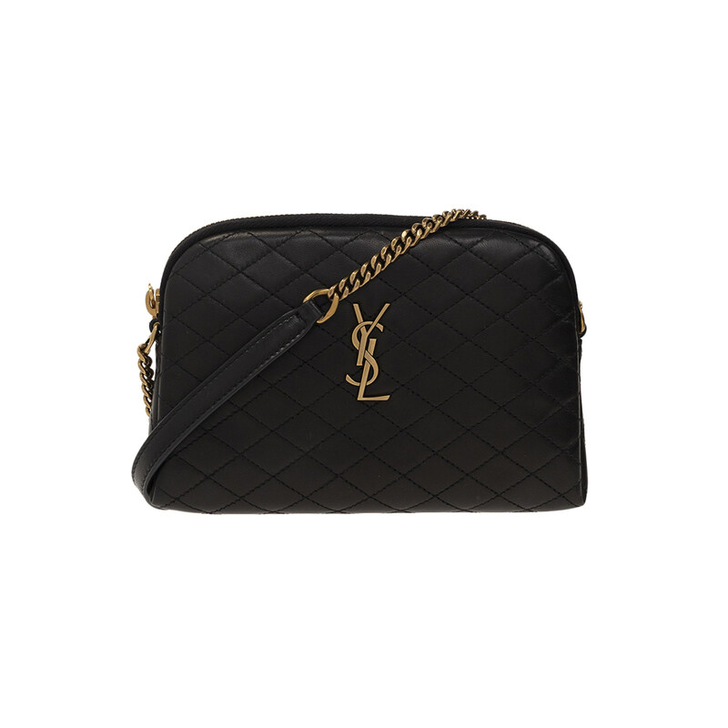 생로랑 26SS 로고 퀄팅 가비 파우치 숄더크로스백 블랙 733667 1EL07 1000 - Saint Laurent