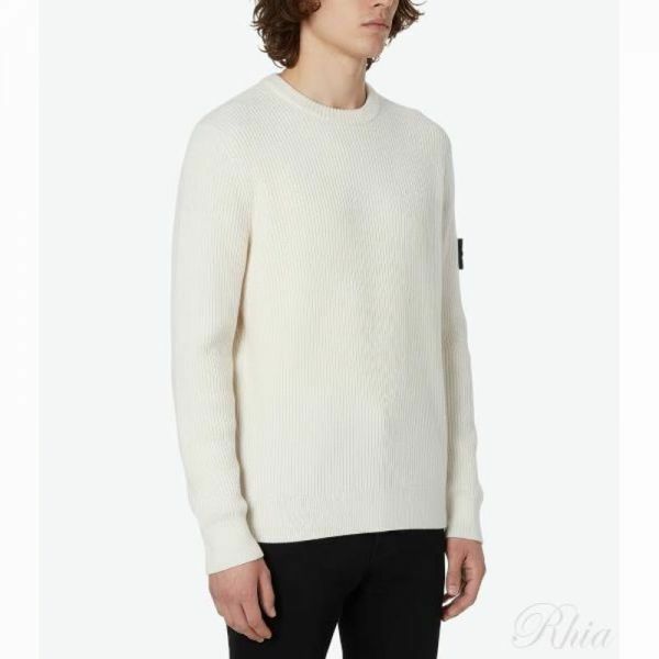 스톤아일랜드 553C2 풀 립 울 크루넥 니트 레귤러 핏 7915553C2 V0099 레귤러핏 - Stone Island