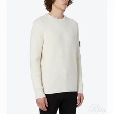 스톤아일랜드 553C2 풀 립 울 크루넥 니트 레귤러 핏 7915553C2 V0099 레귤러핏 썸네일 1