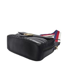 블랙 마틀라세 GG 마몬트 탑 핸들 스몰 숄더백 썸네일 2