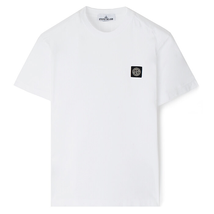 26SS 스톤 가슴패치 반팔티 화이트 L1S152100027 S0013 V0001 - Stone Island
