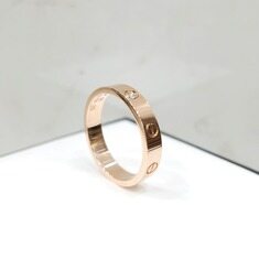 [럭스유] 까르띠에 다이아 1P 러브밴드 링 스몰 18K 핑크골드 58호 썸네일 5