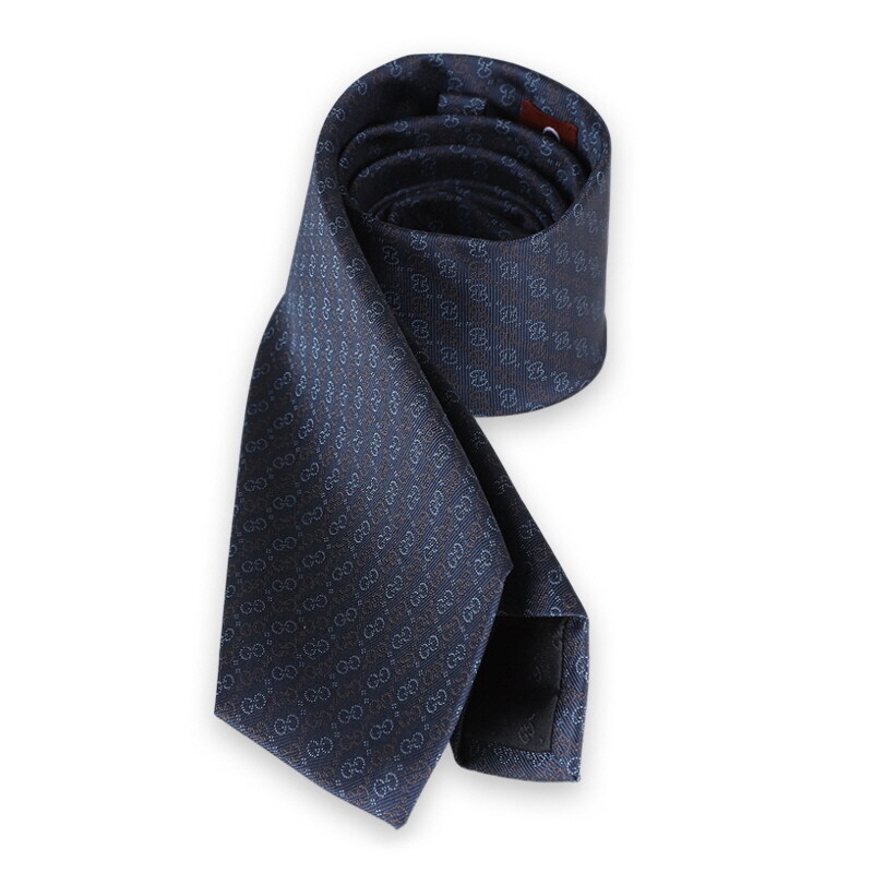 디몬트 구찌 남성 GG 로고 실크 넥타이(다크블루) 853351 4E009 4369 - Gucci