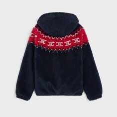 [배송] 셀린느 트리옹프 로고 페어 아일 플리스 자켓 RV0RF0G66.CAD0 썸네일 1