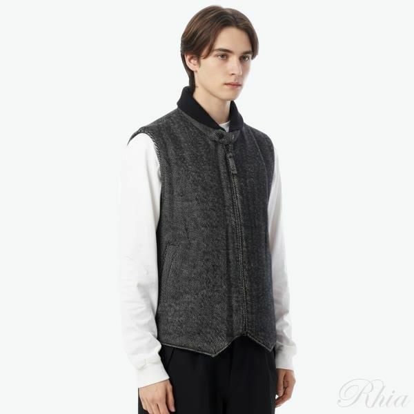 엔지니어드 가먼츠 LL 베스트 울 쉐기 트윌 25F1C012 RV117 PC002 - Engineered Garments