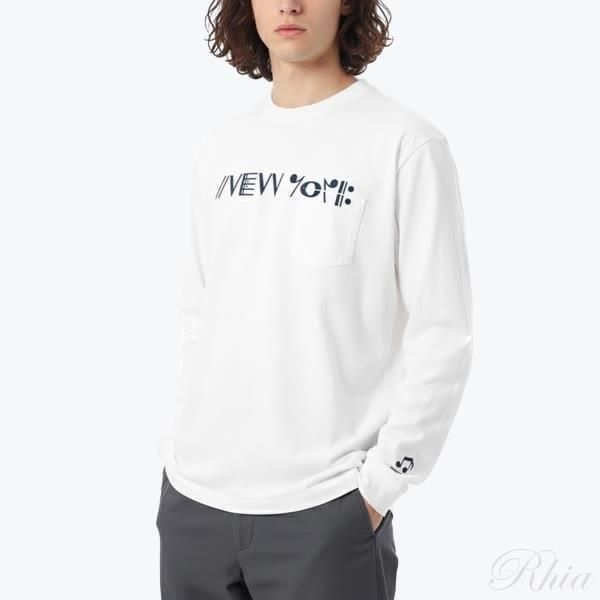 엔지니어드 가먼츠 프린티드 크로스 크루넥 L S 티셔츠 NY 25F1H057 RV095 NP191 프린트 롱슬리브 - Engineered Garments