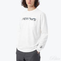 엔지니어드 가먼츠 프린티드 크로스 크루넥 L S 티셔츠 NY 25F1H057 RV095 NP191 프린트 롱슬리브 썸네일 1