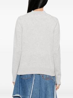 25FW 메종키츠네 베이비 폭스 램스울 박시 가디건 PW00501KT1006H120 LIGHT GREY MELANGE DOM 썸네일 4