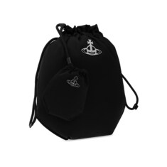 비비안웨스트우드 25FW ORB 로고 드로스트링 파우치 버킷숄더백 블랙 57010001U W001Y N401 썸네일 3