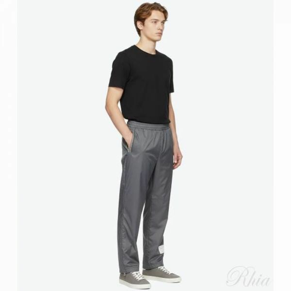 톰브라운 립스탑 크리켓 스트라이프 팬츠 MJQ208A 06859 045 - Thom Browne