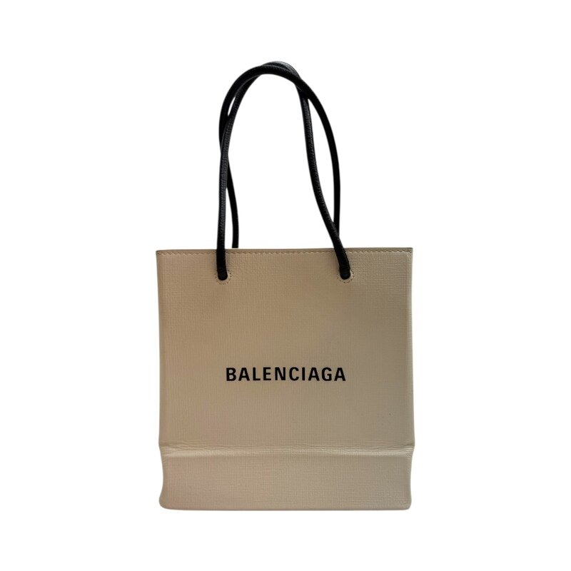 발렌시아가 쇼핑 XXS 597858 화이트 여성 토트백 - Balenciaga