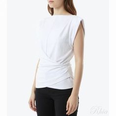 이자벨마랑 26SS 마이산 드레이프 티셔츠 TS0207FA A1N41I 20WH 썸네일 1