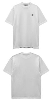 [스톤아일랜드] 26SS 가슴패치 라운드 반팔티셔츠 화이트 남성 티셔츠 L1S152100030 S0115 V0001 / TTA 썸네일 2