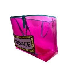 베르사체 90 빈티지 로고 PVC 쇼퍼백 여성 숄더백 썸네일 2