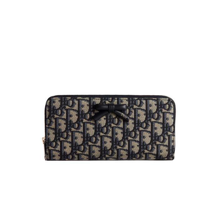 [국내발송] 디올 오블리크 보야져 보우 슬림 장지갑 S2501OUQY M928 - Christian Dior