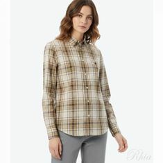 셀린느 루즈 셔츠 IN 라이트 체크 코튼 2C9820W22 03BX 썸네일 1