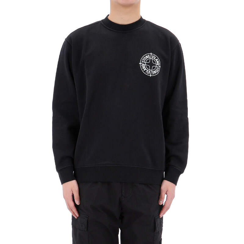 국내배송 26SS 스톤아일랜드 컴퍼스 로고 크루넥 스웨트셔츠 L1S156100001 S0283 V0029 - Stone Island