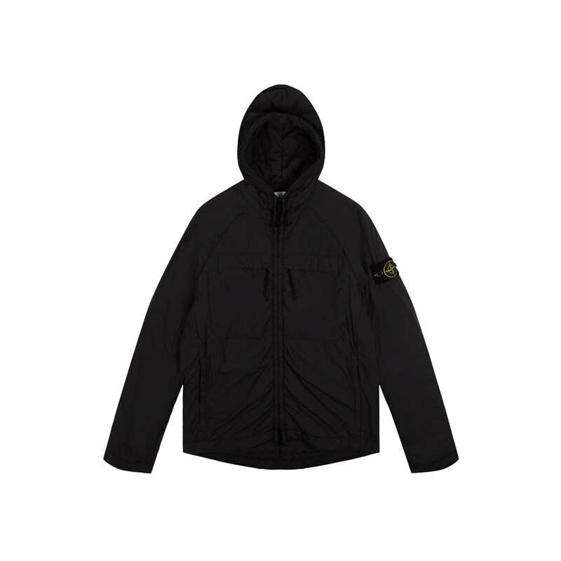 15주년 와펜 컴포트테크 후드 자켓 블랙 731541228 V0029 - Stone Island
