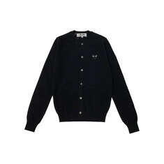 26SS 여성 블랙 하트 와펜 패치 가디건 블랙 AX-N023-051-1 썸네일 1